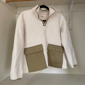 Madewell Sherpa Sweatshirt | Women's Size Extra Small